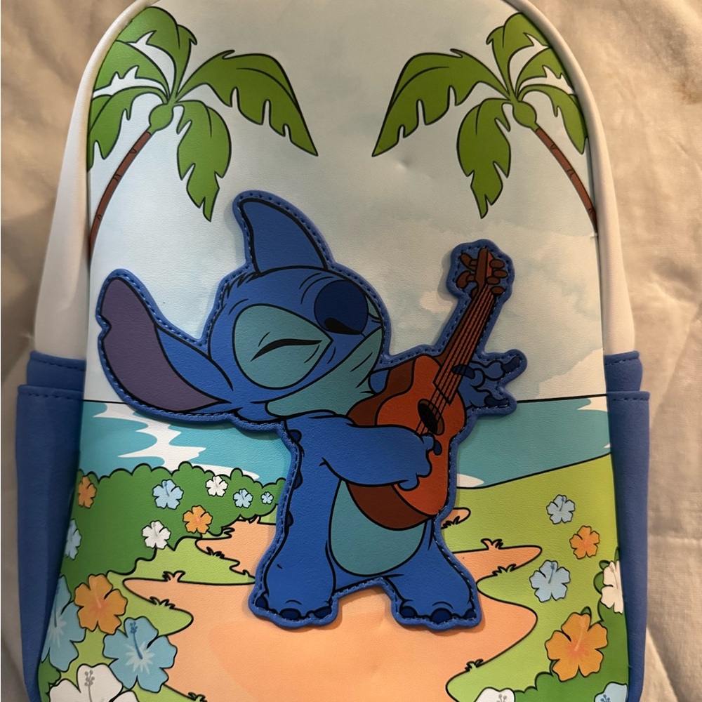 disney loungefly backpack stitch. Condition is New